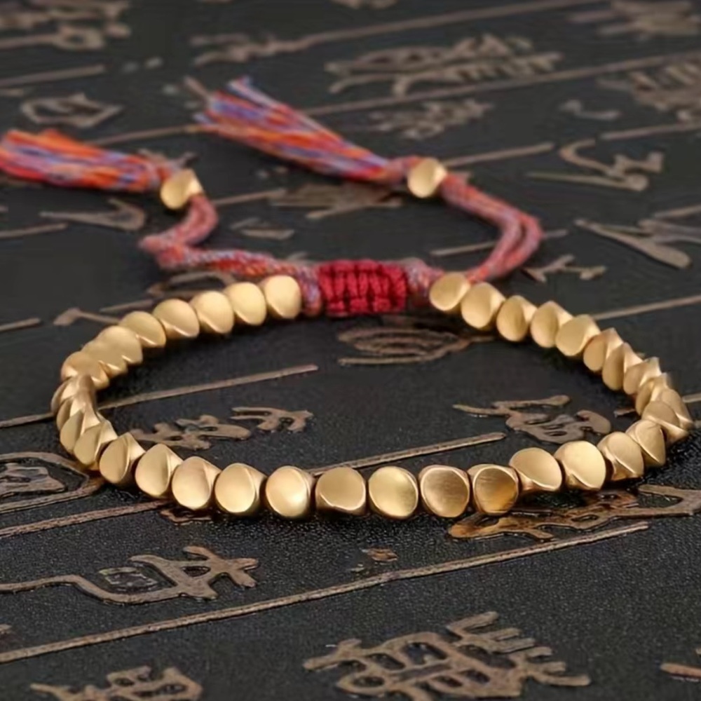 Brass adjustable bracelet